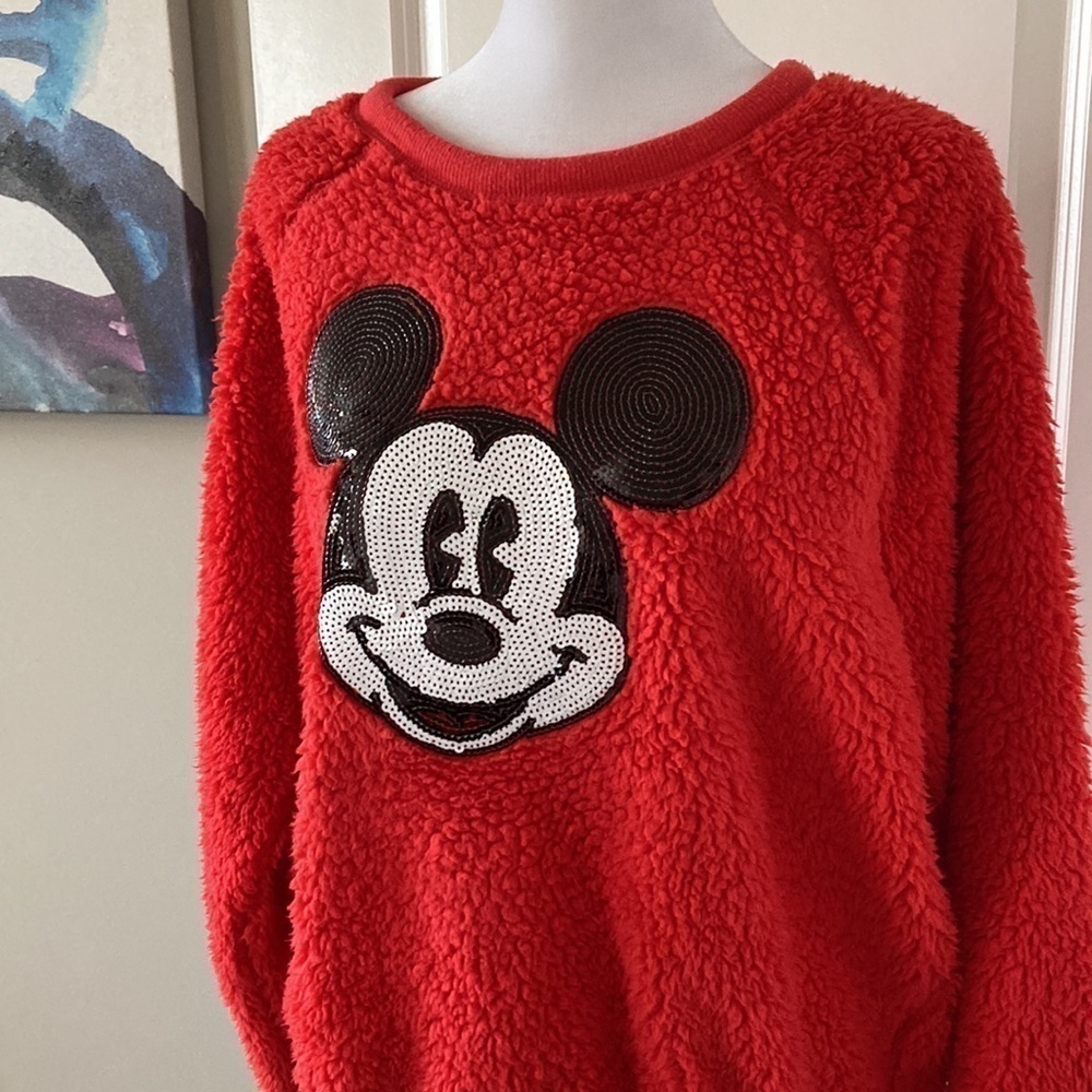 Disney Mickey Mouse medium top red fuzzy - Picture 4 of 11